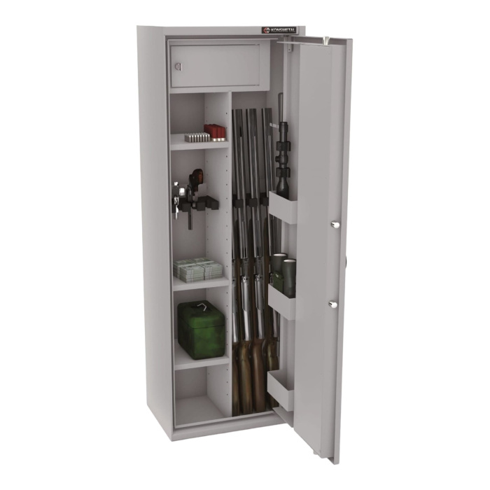 SEJF KONSMETAL na broń długą MLB 150D/4+4 szt. broni, zamek elektroniczny kl. B, klasa bezpieczeństwa S1